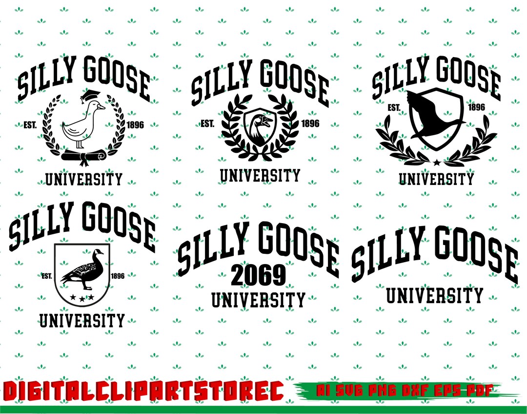 Silly Goose Svg, Silly Goose University Svg, Silly Goose Design, Silly
