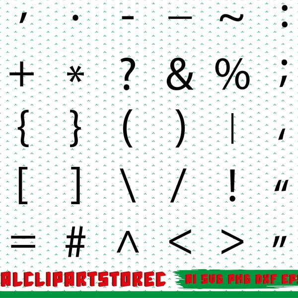 Punctuation Marks Svg, Punctuation Symbols Svg, Dot Svg, Comma Svg, Plus Svg, Minus Svg, Brackets Svg, Exclamation Svg, Equal Svg,Hyphen Svg