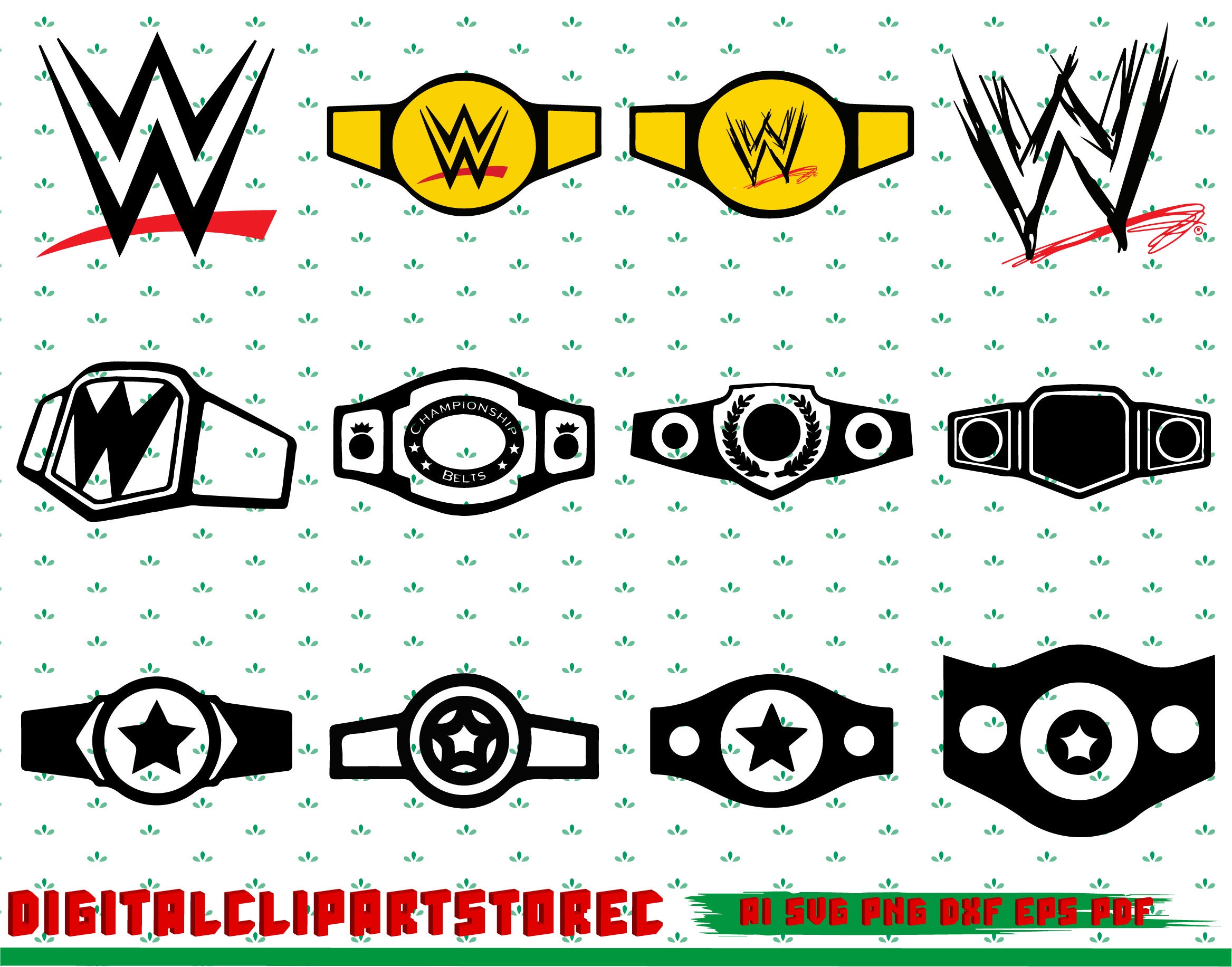 Championship Belt SVG Championship Belt Vector Championship - Etsy