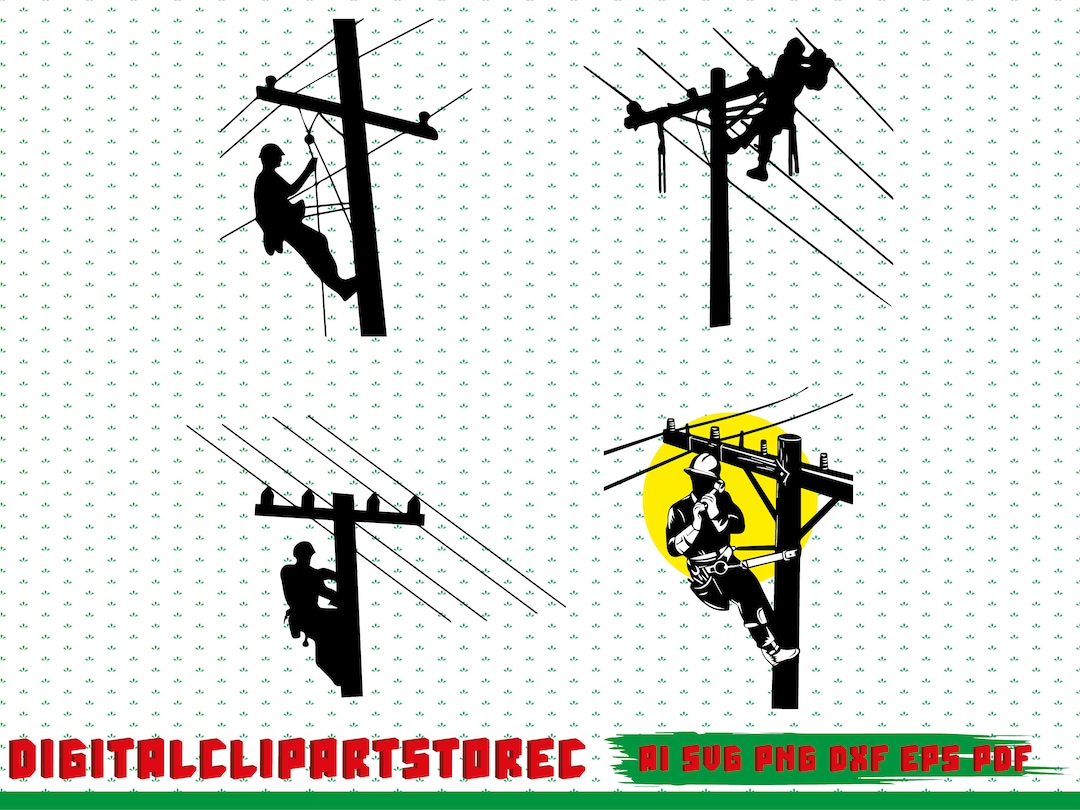 4 Types of Lineman Svg, Lineman Svg, Lineman Png, Lineman Design