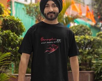 Brampton Munda T-Shirt | Punjabi Streetwear Tee | Front & Back Design | Desi Urban Clothing | Unisex Gift for Him/Her | Brampton Desi