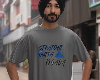 Straight Outta Doaba T-Shirt | Punjabi T-shirt | Desi Streetwear Shirt | Punjab Region Design | Gift for Him/Her | Unisex Doaba T-Shirt