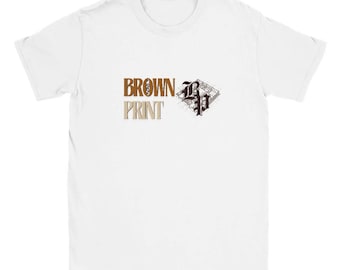 Brown Print T-Shirt | Designed Front and Back | Desi Streetwear | Indian & Punjabi Fashion | Unisex Urban Apparel | Gifts for him/her
