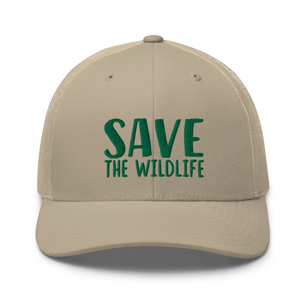 Red de Wildlife Trucker Cap, Wildlife Conservation Hoed, Animal Lover Gift