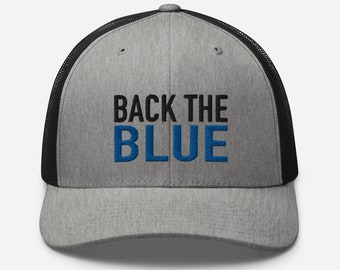 Indietro Il berretto da camionista blu, il cappello sottile della linea blu, il regalo dell'ufficiale di polizia