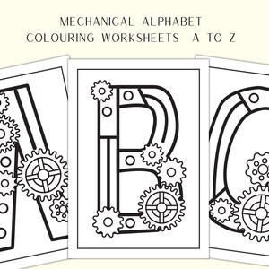 Alphabet | Printable | Colouring Worksheets | Instant Download | Homeschool | Learning | Teacher Gifts | Kids gifts | PDF | iPad Template