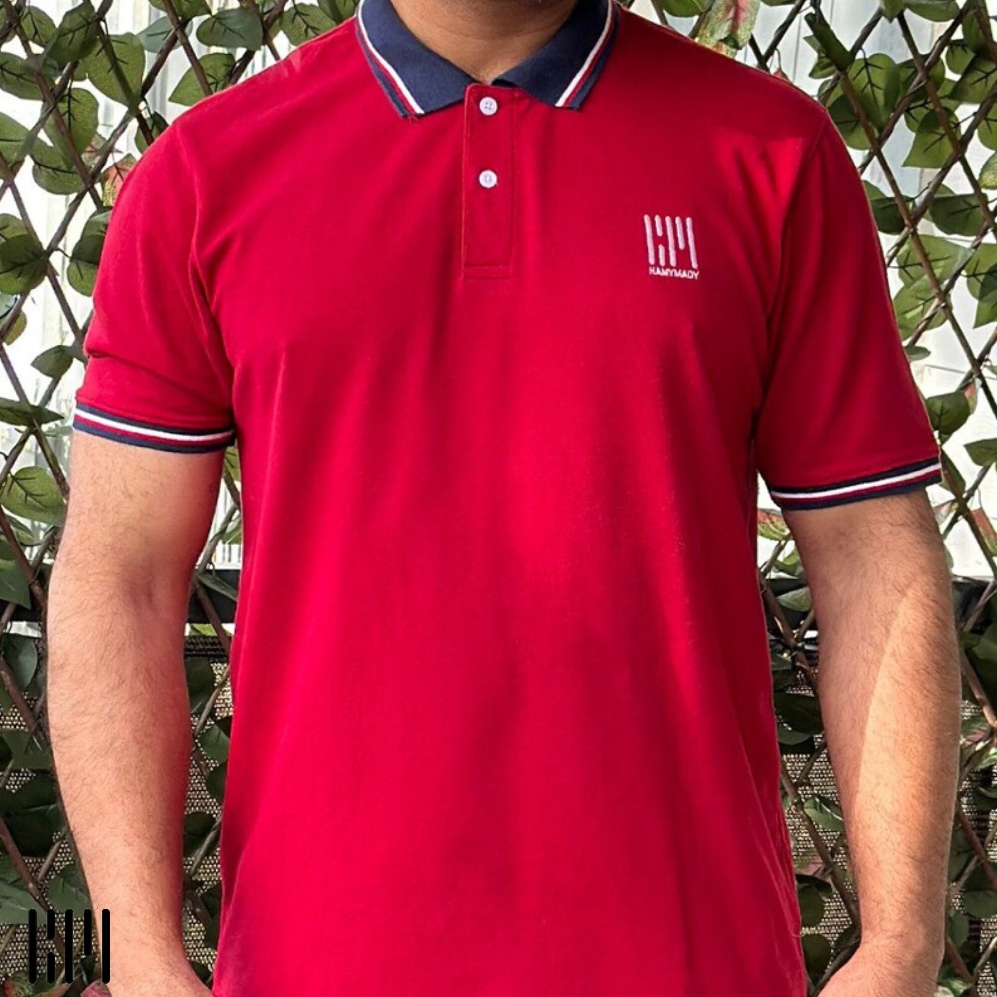 Single Red Emblem Polo Tee