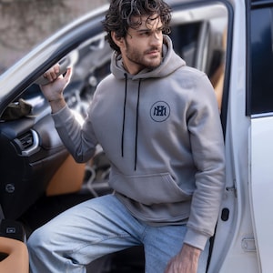 Silver Grey Hoodie with Printing , Grey Hoodie for Men, Holiday Hoodie , Birthday Gift Hoodie, Winter Hoodie , Charismas Hoodie, Teen Hoodie