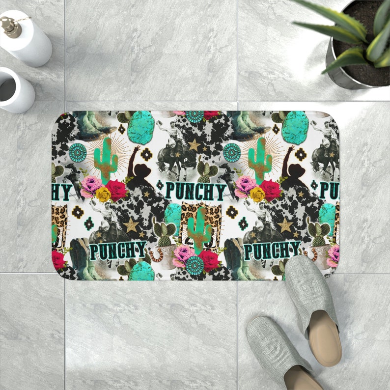 Punchy, Cowgirl Bathroom, Western Lifestyle, Cactus, Aztec, Cowboy