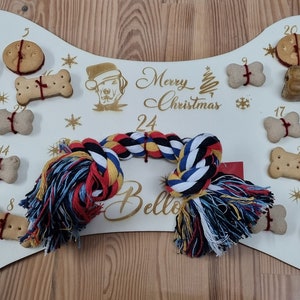 Calendario dell&#39;avvento per cani, addolcisci il periodo natalizio del tuo animale domestico. Per laser e CNC come dxf, svg, PDF, png e AI