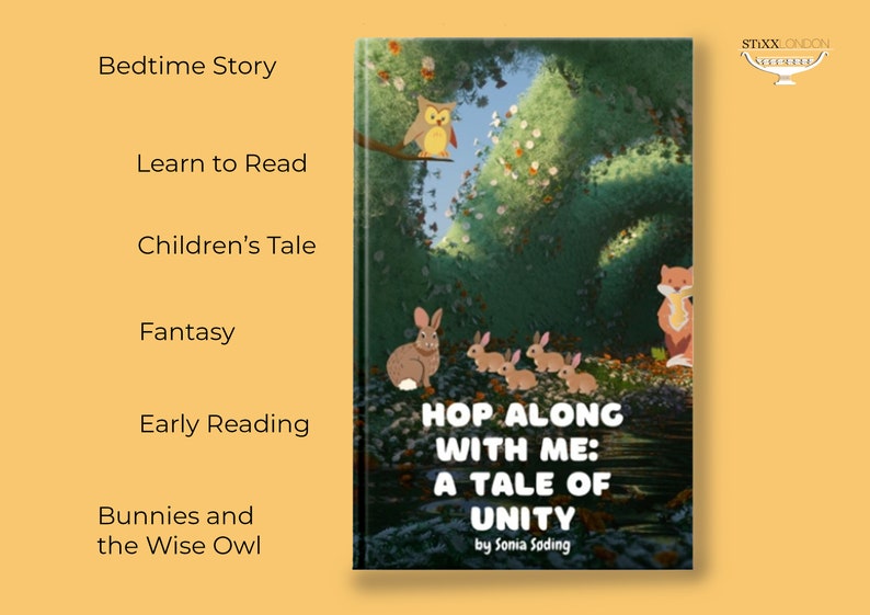 Hop Along with me: A Tale of Unity is a delightful children's ebook that follows the adventures of the Hop Family with Mrs Rabbit and her bunnies.
Filled with vibrant illustrations and endearing characters, teaching the importance of teamwork.