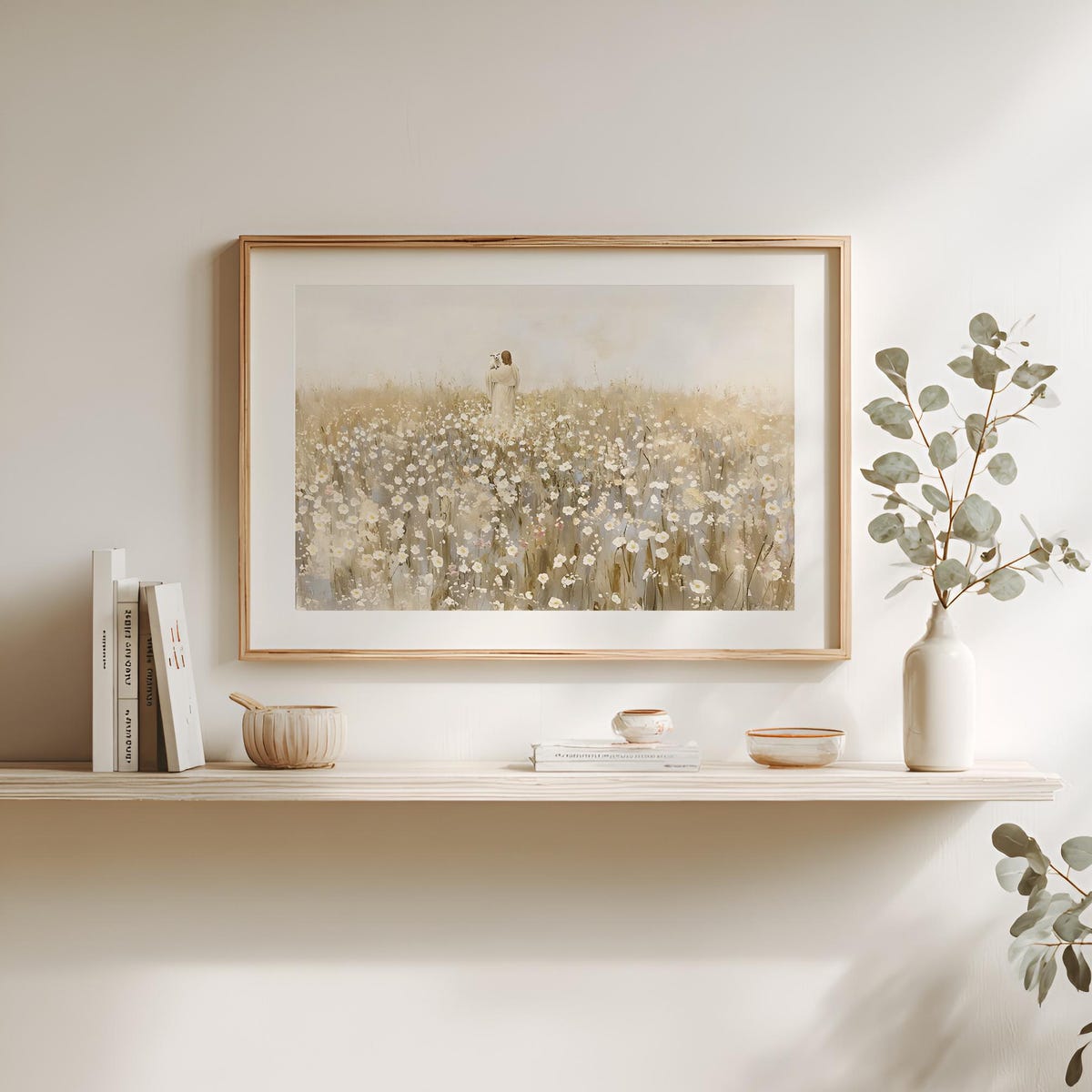 Jesus and Lamb, Printed Poster - Etsy