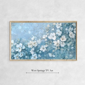 Samsung Frame TV Art Floral Oil Painting, Spring Flowers, Summer Garden, Easter Botanical Frame TV Art,Instant Digital Download,Tv wallpaper