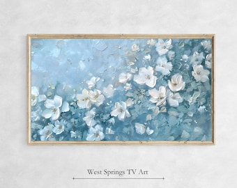 Samsung Frame TV Art Floral Oil Painting, Spring Flowers, Summer Garden, Easter Botanical Frame TV Art,Instant Digital Download,Tv wallpaper