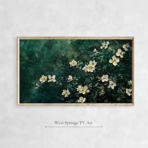 Samsung Frame TV Art Floral Oil Painting, Spring Flowers, Summer Garden, Easter Botanical Frame TV Art,Instant Digital Download,Tv wallpaper