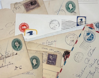 Vintage US Stamp Covers: 18 Collectible Envelopes, Various Dates