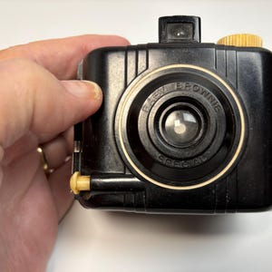Art Deco Bakelite Camera from the 1930s - Designed by Walter Teague - Baby Brownie Special by Kodak -