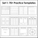 Math Sticky Note Templates BUNDLE, Math Reference Charts BUNDLE, Math ...