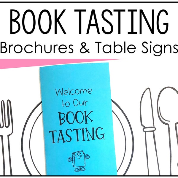 Book Tasting Signs and Brochures