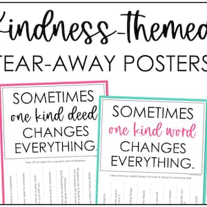 Kindness Poster für zufällige Akte der Güte und Komplimente
