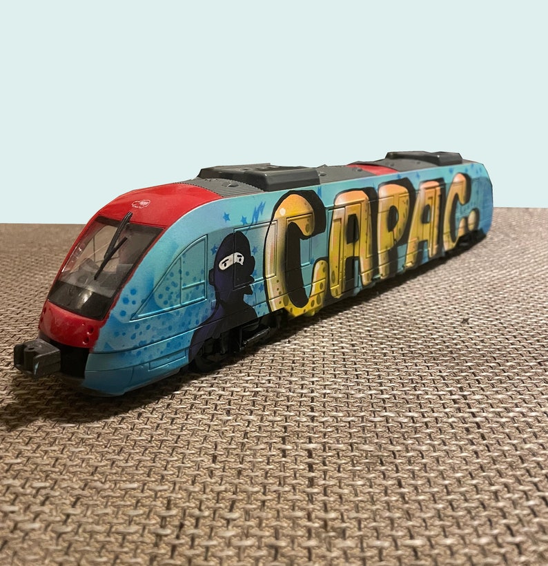 Custom Painted Model Train With Your Name Etsy