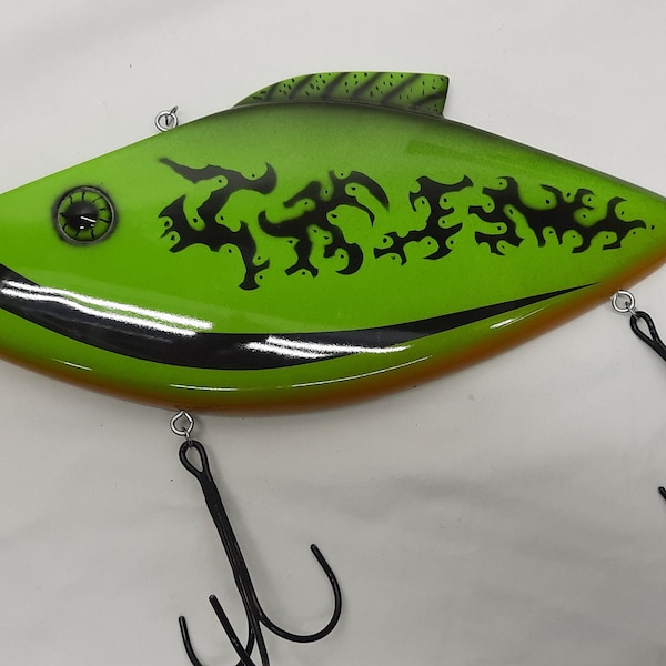 Giant Fishing Lure Decor Etsy