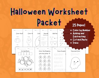Halloween Worksheet Packet