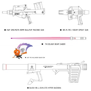 Gundam RGM-79GM Blueprint Poster | Technical Line Art Print image 5