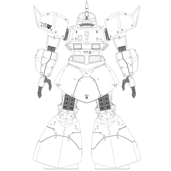 Gundam Poster_gundam_ms-14a GELGOOG Custom Poster Art Technical