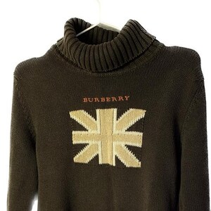 Burberry Vintage Turtle Neck Union Jack Sweater - Etsy