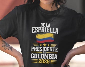 De La Espriella Presidente Colombia 2026 Shirt, Patriotic Flag Tee