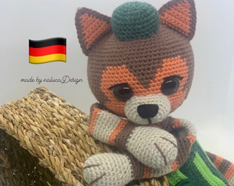 PDF Anleitung DEUTSCH neugieriges Kätzchen häkeln Amigurumi