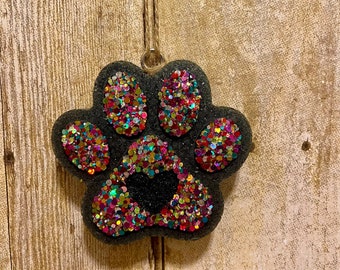 Paw Freshie with glitter