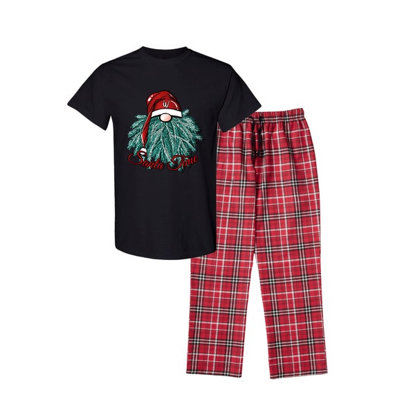 Santa  Pajama Crafty Gnome Christmas and Flannel Pants and Tops, Gunk  Christmas Pajamas, Gnome Christmas Pajamas, Family Christmas Pajamas.