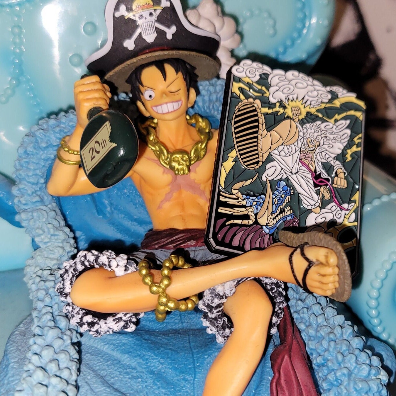 a drawing of luffy  Pin for Sale by baki-21