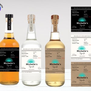 Custom Editable Tequila Bottle Label – Casamigos, Personalized Template, Printable Liquor Label, Tequila Gift for Him, Fiesta Party Decor