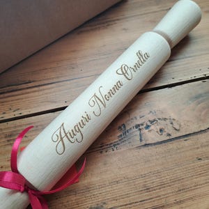 MATTARELLO IN LEGNO di faggio personalizzato