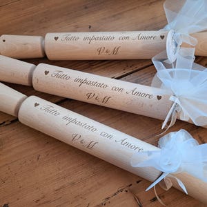 BOMBONIERA MATTARELLO in legno di faggio personalizzato