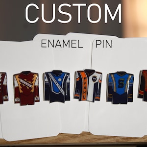 Custom Band Uniform Enamel Pin | Soft Enamel Pin Gifts | Personalized Marching Band Pins