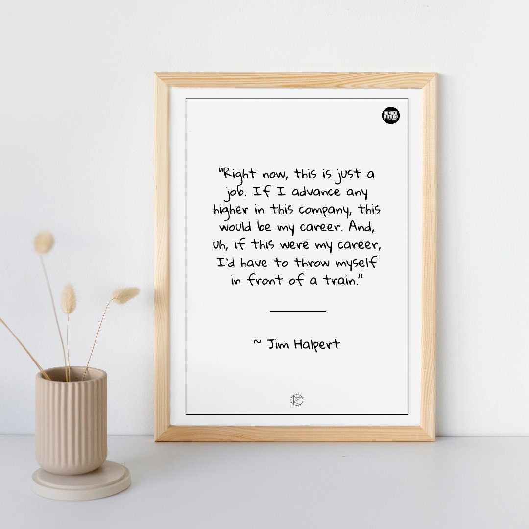Funny Quote Poster Download From the Office Tv Show, Wall Art Perfect