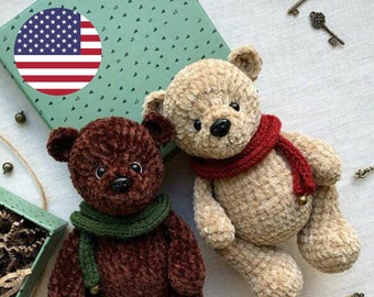 Crochet Cute teddy bear amigurumi pdf easy recipe