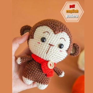 Crochet Monkey Amigurumi Pattern | PDF Pattern