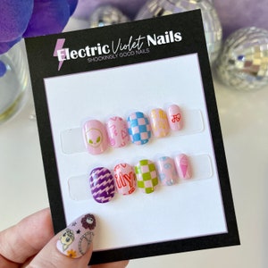 Mix & Match Emoji Kinder Press-on Nagel Set- Size Extra Small
