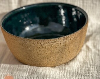大きな青い陶器のボウル | 手作り陶器 - Etsy 日本