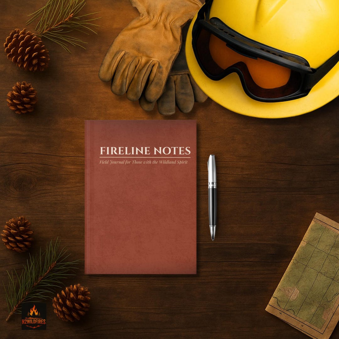Fire Line Notes Fireline Notes Journal, Rustic Hardcover, Wildland Firefighter Gift - Etsy