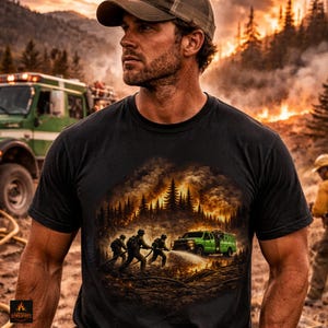 Wildland Brandman T-shirt, Typ 6-lokbesättning, Skogsbrandsbekämpningskläder
