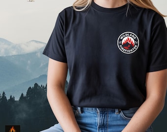 Wildland Feuerwehrmann Grafik-T-Shirt, Fireline Pride Crew T-Shirt