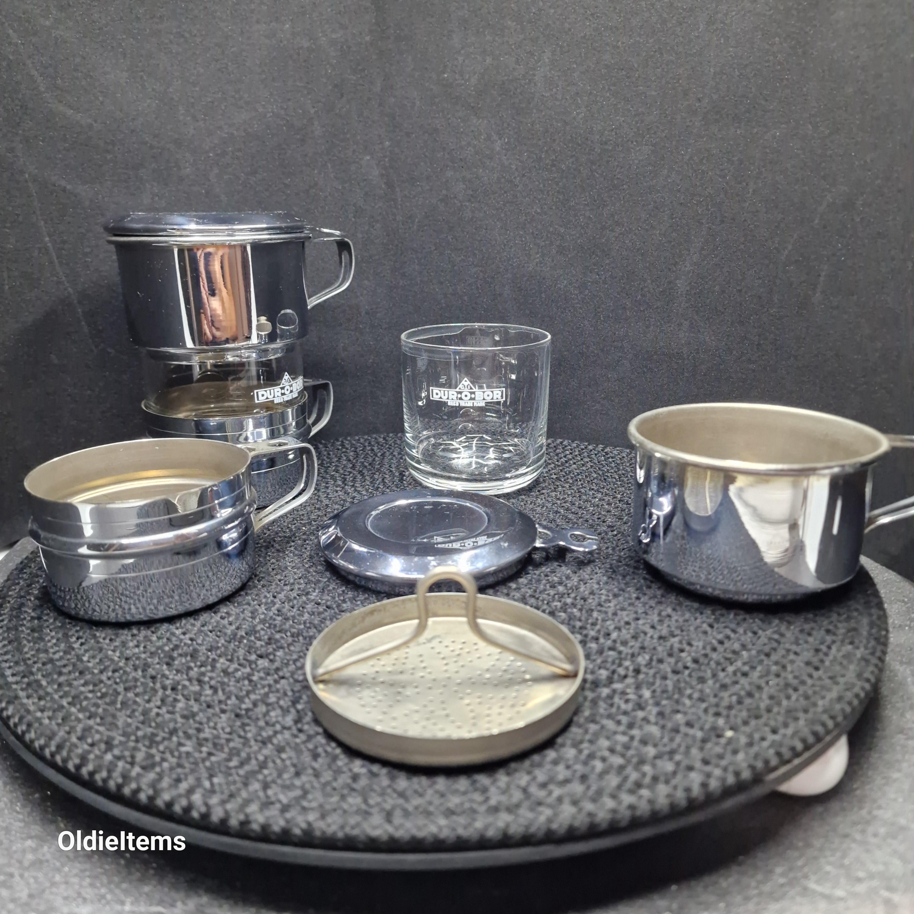 Vintage Used Belgium Set of 2 Pcs 6 Oz Dur-o-bor Glasses