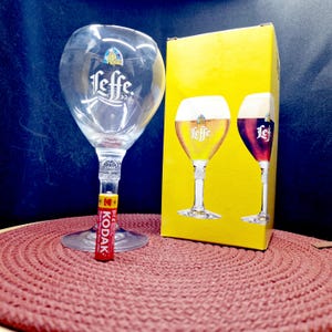 Set of 3 Leffe Beer Chalice Glasses with Original Box - .33L / 11.2 oz. levate your beer-drinking experience with this set of three ...