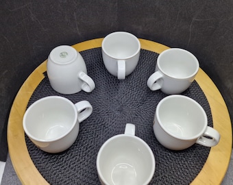 Vintage Mosa Maastricht Coffee Mug: White Dutch Porcelain